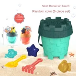 Children Beach Sand Play Tool Set Sand Bucket Sieve Funnel Sand Shovel Sand Wagon Watering Can Summer Outdoor Toys for Kids 3