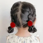 20Pcs Girls Colorful Plush Ball Elastic Hair Bands Kids Ponytail Ties Rubber Bands Headwear Hair Accessories Gift for Kids 3
