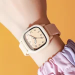 Fashion Square Women Quartz Watch Casual Silicone Band Ladies Wristwatch for Girls Clock Reloj Mujer 3