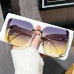 Fashion Oversized Square Sunglasses Women 2025 Luxury Brand Sun Glasses Vintage Sun Glasses Female Shades Outdoor Eyeglasses 2