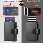 Rfid Microfiber Leather Men Wallets Fashion Card Holder Trifold Wallet Money Bags Smart Slim Thin Coin Pocket Wallet Purse 2