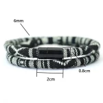 New In Men Bohemia Rope Bracelet Attract Magentic Braclet Adventure Survival Braslet Pulseras Hilo Hombre Beach Surf Brazalete 4