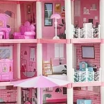 Girl Doll House Toy Children Pretend Play Dollhouse Villa Patchwork Dream Furniture Home Doll House for Kids Christmas Toy Gifts 2