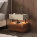 Simple European Bedside Table Classic Storage Luxury Trendy Night Table Modern Premium Comodini Camera Letto Bedroom Furnitures 3