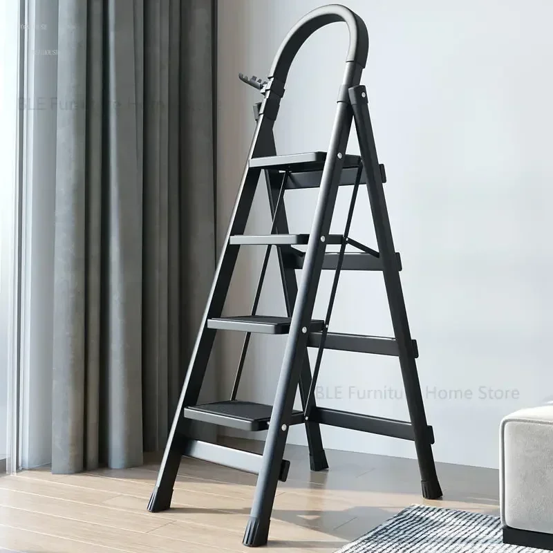 Non-slip Home Step Ladders Multi-functional Thickened Steel Pipe Shrinking Step Stools Climbing Stairs Indoor Folding Ladder ZZ Non-slip Home Step Ladders Multi-functional Thickened Steel Pipe Shrinking Step Stools Climbing Stairs Indoor Folding Ladder ZZ