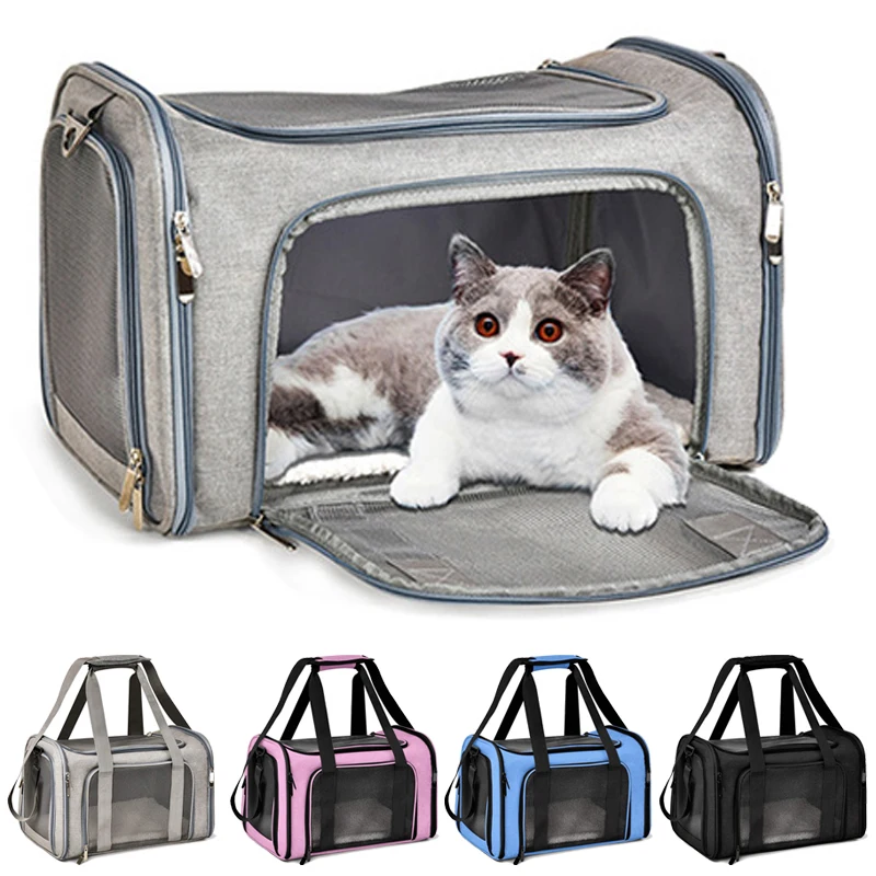 Portable Dog Cat Carrier Bag Soft Side Backpack Pet Carriers Dog Travel Bags Airline Approved Transport Outgoing Pets Handbag Portable Dog Cat Carrier Bag Soft Side Backpack Pet Carriers Dog Travel Bags Airline Approved Transport Outgoing Pets Handbag