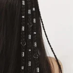 80pcs Dreadlock Hair Beads - Stylish Alloy Hair Accessories Loc Hair Jewelry for Braids for Girls and Women 5