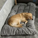 Extra Large Plush Dog Bed Sofa Thickened Super Soft Polyester Pet Mat Dog Crate Mat Bed For Small Medium Large Dog Bed 4