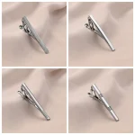 7/8/10 PCS Tie Clip Set With Gift Box Wedding Guests Gifts Metal Man Shirt Cufflinks Men's Gift For Husband Luxury Jewelry 4