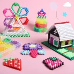 Kids Magical Water Fuse Beads Girls DIY Handmade Water Spray Magic Water Sticky Beads Craft Set Children Puzzle Educational Toys 3