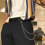 Punk Style Metal Fashion Jeans Chain Accessories Pendant Versatile Pants Chain Key chain Hip-Hop Waist Chain 3