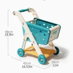 Shopping cart toy baby small trolley children play house fruit cut music kitchen supermarket men and girls Early Education toys 6