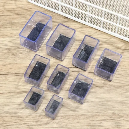 4pcs/set Silicone Chair Leg Caps Pads With Felt Non-Slip Furniture Feet Covers PVC Caps Foot Cover Non-slip Floor Protector Pads