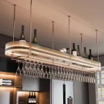 Mini Metal Bar Cabinet Wine Rack Rustic Salon Luxury Standing Bar Cabinet Wine Rack Nordic Shop Vitrina Drinking Bar Furniture 6