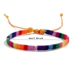 12pcs Boho Surfer Beach Bracelet Set Men & Women Braided Boho Summer Bracelets Handmade Festival Jewelry 6
