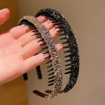 2/6Pieces of Children's Toothed Rhinestone Non-Slip Headbands Do Not Strangle the Head 2
