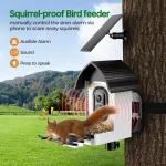 Solar-Powered Smart Bird Feeder with Camera: 2K HD Live View, AI Bird ID, Weatherproof Design for Outdoor Bird Watching 4
