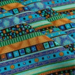Stripe Pattern Cotton Linen Upholstery Fabric for Sofa Cover Dress Making Decorative Pillowcase Bohemian Household Quilt Textile 2
