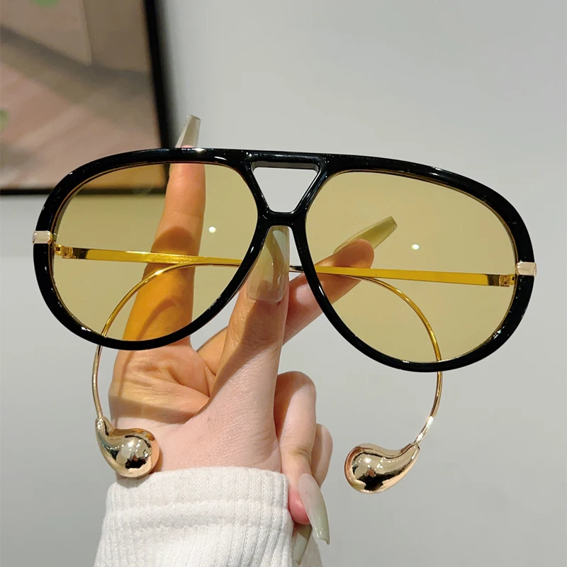 GM LUMIAS Oversized Pilot Sunglasses New in Fashion Double Bridge Gradient Sun Glasses Women Trendy Luxury Brand Design Shades GM LUMIAS Oversized Pilot Sunglasses New in Fashion Double Bridge Gradient Sun Glasses Women Trendy Luxury Brand Design Shades