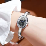 Elegant Oval Dial Women Bracelet Watch Fashion Ladies Quartz Wristwatch Reloj Mujer Girls Clock Gift 4