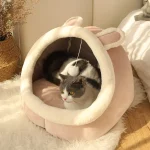 Deep Sleep Cat Bed Cartoon Pet Bed Foldable Removable Washable Pet Sleeping Bed for Small Dog Mat Bag Cave Cats Bed 2