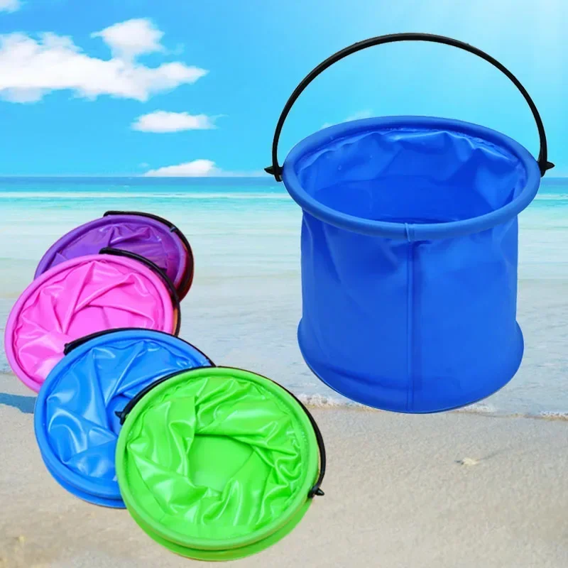 Beach Sand Toy Play Bucket Toy Folding Collapsible Bucket Gardening Tool Outdoor Sand Pool Play Tool Toy Kids Summer Favor Beach Sand Toy Play Bucket Toy Folding Collapsible Bucket Gardening Tool Outdoor Sand Pool Play Tool Toy Kids Summer Favor