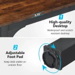 Tribesigns 78.7 Inches Extra Long Computer Desk 2 Person Desk, Double Long Desk, Workstaion for Home Office 3