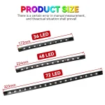 Neon 36 48 72 LED Car Interior Ambient Foot Light Wireless Remote Music APP Control Auto RGB Atmosphere Decorative Lamp 2