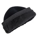 New Unisex Winter Hat Fleece Lined Warm Cap Stylish Soft Beanie Hat For Men Women Outdoor Thicken Ski Sports Knitted Hat 4