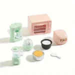 1:12 Scale Dollhouse Kitchen Accessories Set, Realistic Microwave & Rice Cooker Miniatures, Pretend Play Food Maker Toy 6