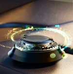 Solar Powered Car Aromatherapy Solar automatic rotation Car Air Freshener Fragrance Car Ornaments Car Diffuser for Essential Oil 2