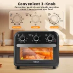 Deli 1300W 6-in-1 Air Fryer Toaster Oven, 13QT Convection Oven for Baking & Air Frying, Stainless Steel 2
