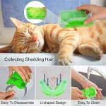 Massage Pet Cat Brush Corner Scrape Hair Removal Beauty Clean Corner Brush Removable Scratcher Comb for Kitten Cat 4