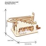 Spiral Marble Run 3D Wooden Puzzles for Adults and Teens DIY Model Building Kits with Mechanical Puzzles  2