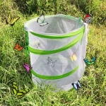 Foldable Insect Cage Butterfly Habitat Clear Mesh Enclosure Butterfly Enclosures Caterpillar Habitat Net Cloth Hatch Cage 2