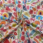 Pink Flowers 100% Cotton Poplin 40S Like Liberty Fabric Digital Printing for Sewing Cloth Dresses Skirt Kids Designer Splicing 5