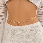 Bohemian Vortex Sun Waist Chain for Women Body Chain Layered Vintage Ethnic Style Totem Chain Belt Simple Decoration Accessories 4
