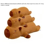 Kawaii Capybara Plush Toy Stuffed Capibara Fluffy Doll Long Sleep Soft Pillow Sofa Cushion Nap Sleeping Toys for School  Xmas 3