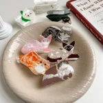 1/2/3/5pcs cat hairpin lady cute little hairpin short long hair hairpin for daughter lover girl school partner 2