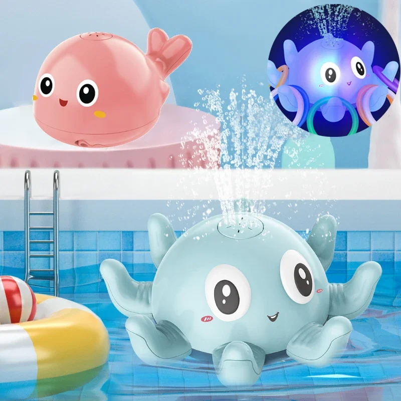Baby Bath Toys Spray Water Shower Bathing Toys for Kids Electric Whale Bath Ball with Light Music LED Light Toys Bathtub Toy Baby Bath Toys Spray Water Shower Bathing Toys for Kids Electric Whale Bath Ball with Light Music LED Light Toys Bathtub Toy