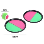 1Set Kids Sucker Sticky Ball Toy Outdoor Sports Catch Ball Game Set Throw And Catch Parent-Child Interactive Outdoor Toys 6