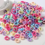 100pcs Girls Elastic Hair Bands Children Ponytail Hold Hair Tie Rubber Band Scrunchie Kids Hair Accessories for women 3