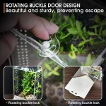 Acrylic Jumping Spider Enclosure Buckle Lock Escape Proof Reptile Feeding Tank Ventilated Transparent Reptile Habitat 3