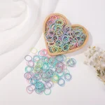 95pcs Girls Colorful Hair Bands Set Elastic Rubber Band Ponytail Holder Scrunchies women Hair Accessories 3