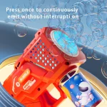 10 hole Automatic Gatling Electric Toy Blowing Bubble for Children's Toys Kindergarten Gifts without Battery or Bubble Water 3