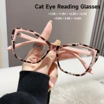 New Fashion Cat Eye Reading Glasses Women Anti-blue Light Eyeglasses Blocking Blue Light Readers Double Color Frame Eyewear