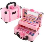 Kids Makeup Cosmetics Playing Box Princess Makeup Girl Toy Play Set Lipstick Eye Shadow Safety Nontoxic Kids Toys for Girls 3