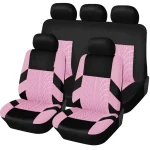 Customized Four Seasons Universal Polyester Full Set Car Seat Covers 5