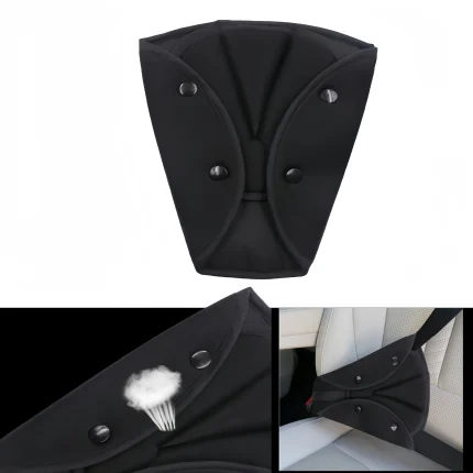 Car Child Seat Belt Adjuster Triangle Fixer Anti Neck Strangulation Protect Body Soft Comfortable Strap Guide Accessories