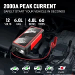 Car Jump Starter 2000A/1200A/600A Car Battery Starter Portable Power Bank Charger 12V Auto Emergency Starting Device Booster 2